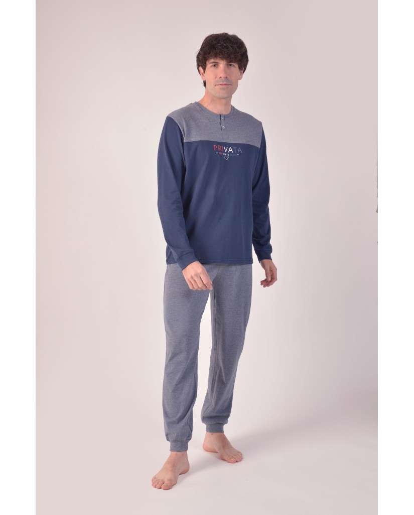 Pijama hombre azul marino Privata