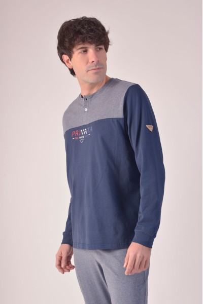 Pijama hombre azul marino Privata