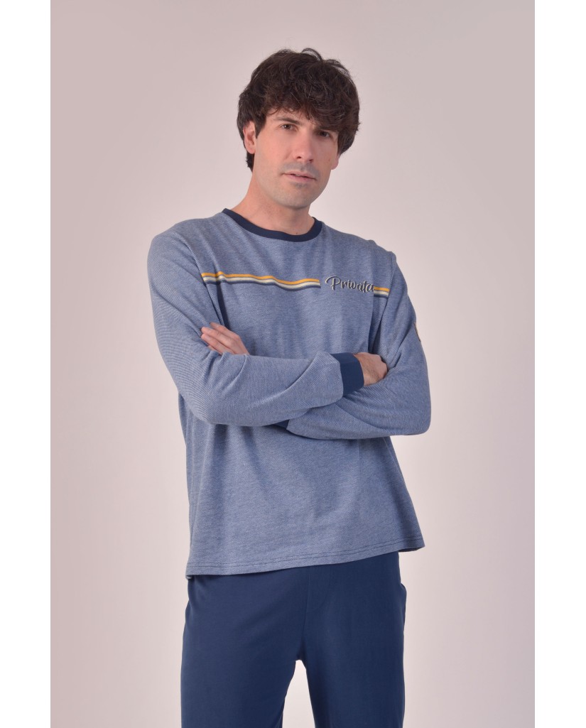 Pijama hombre azul marino Privata