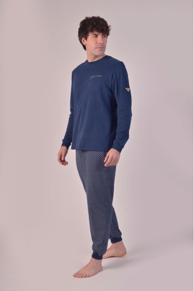 Pijama hombre azul marino Privata