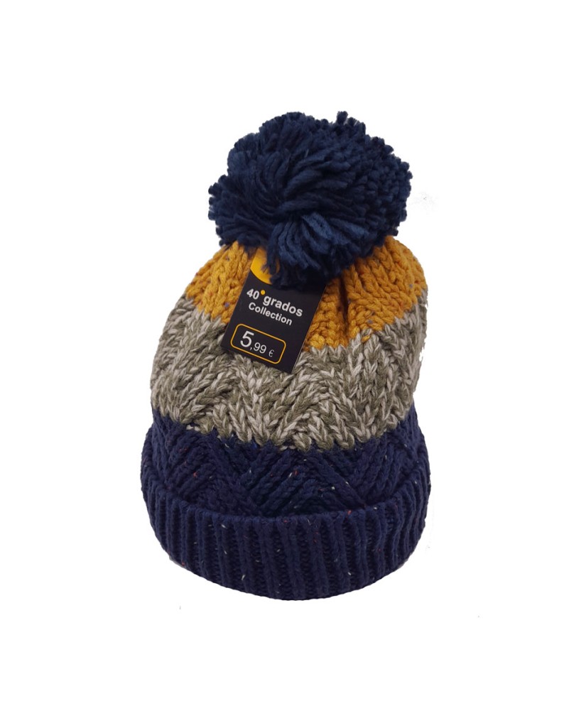Gorro niño franjas poliester