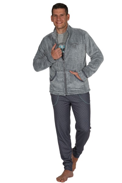 Bata corta hombre cremallera gris Javier Golmar