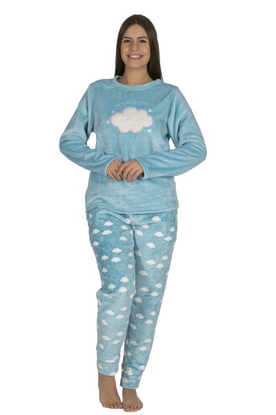 Pijama mujer coralina nubes...