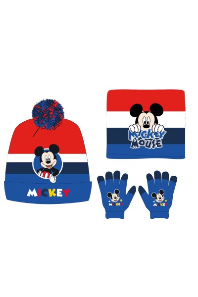 Pack gorro, guantes y cuello Mickey Mouse