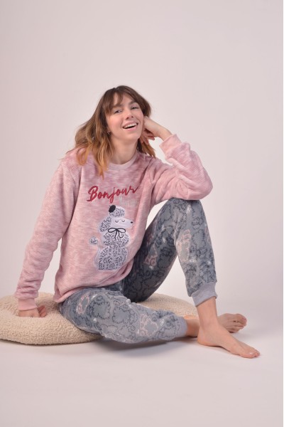 Pijama mujer coralina perrito Privata