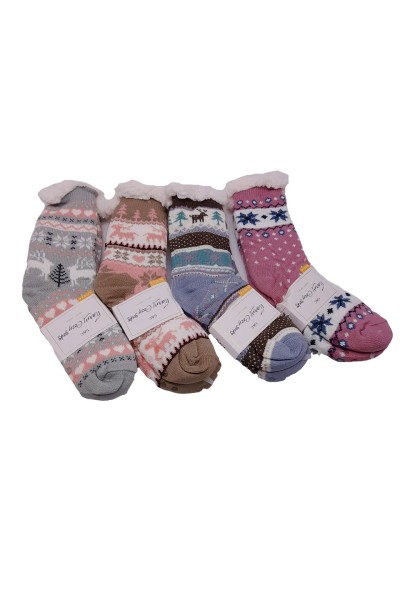 Calcetín andar por casa mujer navideños
