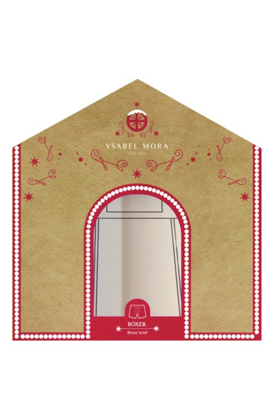 Bóxer hombre algodón rojo Navidad Ysabel Mora