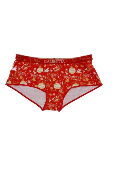 Culotte mujer rojo Navidad