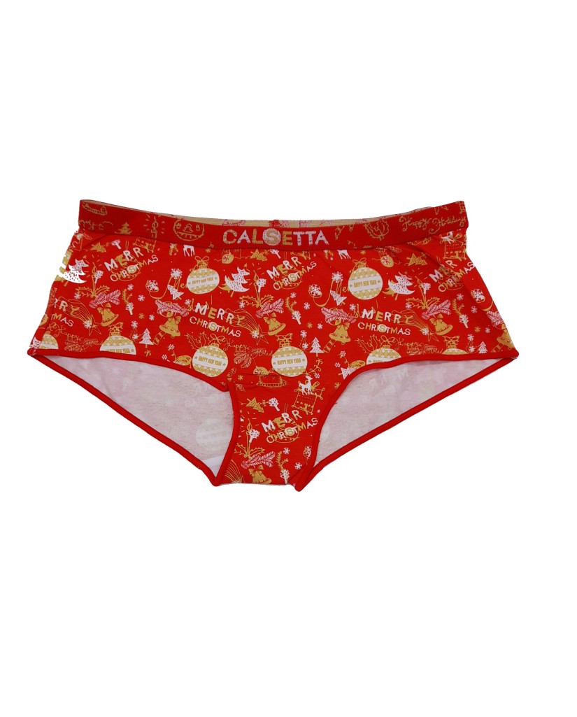Culotte mujer rojo Navidad