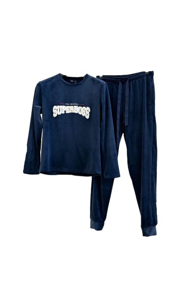 Pijama hombre coralina "Super Boss"