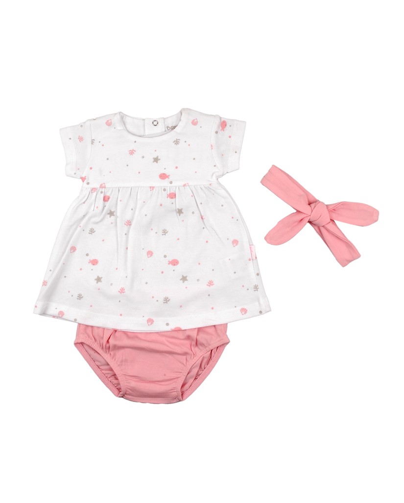 Vestido y braguita con diadema bebé Babybol