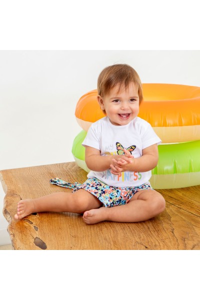Conjunto 2 piezas niña con diadema mariposas Babybol