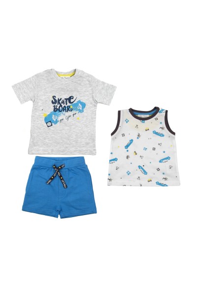 Conjunto 3 piezas bebé Skate Board Babybol