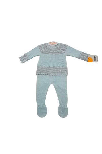 Conjunto primera puesta bebé cenefas Felicia
