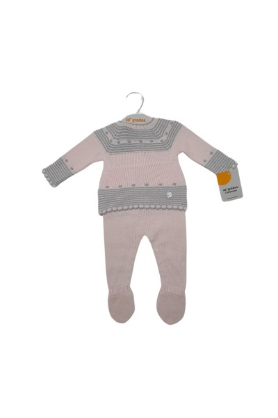 Conjunto primera puesta bebé cenefas Felicia