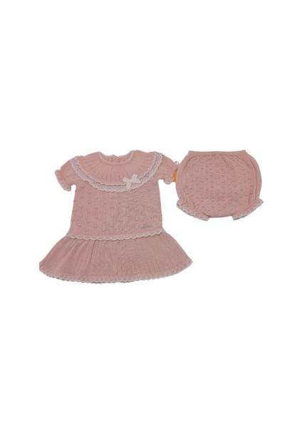 Vestido y braguita bebé volante Visi