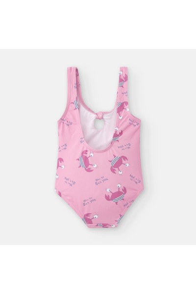 Bañador niña rosa cangrejos Waterlemon