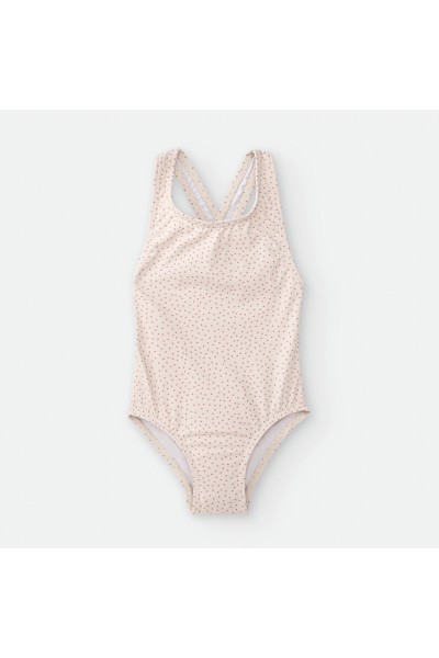 Bañador niña beig puntitos Waterlemon