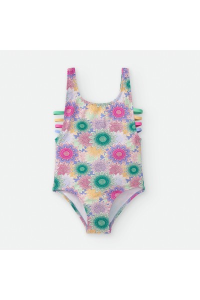 Bañador niña flores mandalas Waterlemon