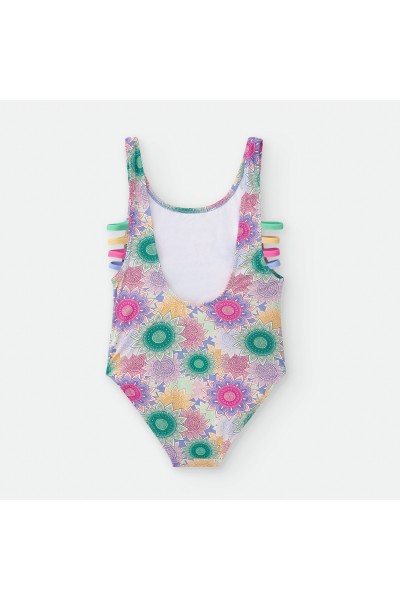Bañador niña flores mandalas Waterlemon