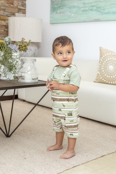 Peto y camiseta bebé safari Babybol