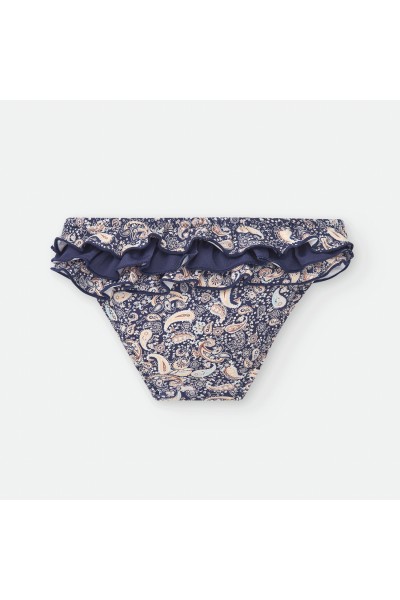 Culetín baño niña flores volante Waterlemon