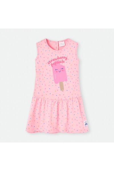 Vestido infantil rosa...