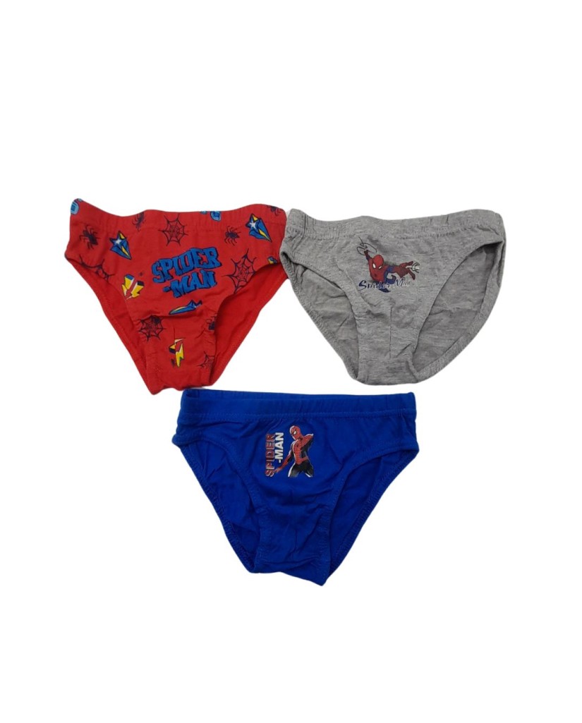 Pack 3 slips niño Spiderman