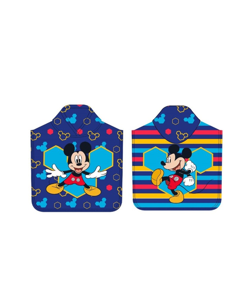 Poncho Mickey Mouse marino 55x110cm