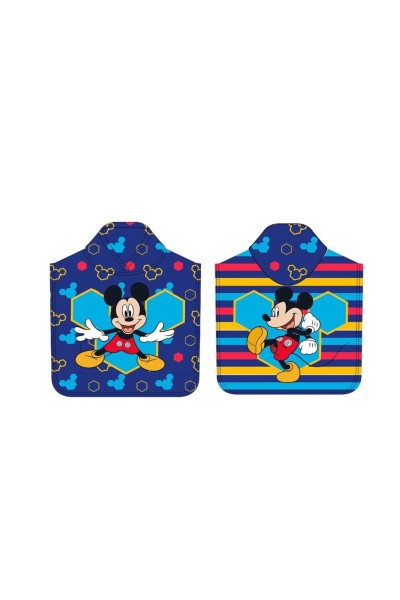 Poncho Mickey Mouse marino 55x110cm