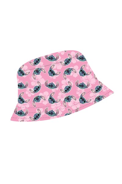 Gorro pesquero rosa Stitch