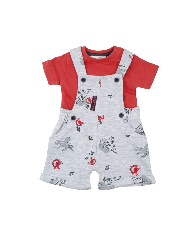 Peto y camiseta bebé marinos Babybol