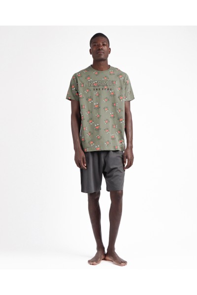 Pijama hombre manga corta Rana Gustavo Admas