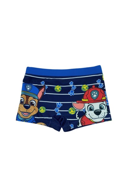 Bóxer de baño niño Patrulla Canina azul marino