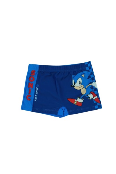 Bóxer de baño niño azulón Sonic