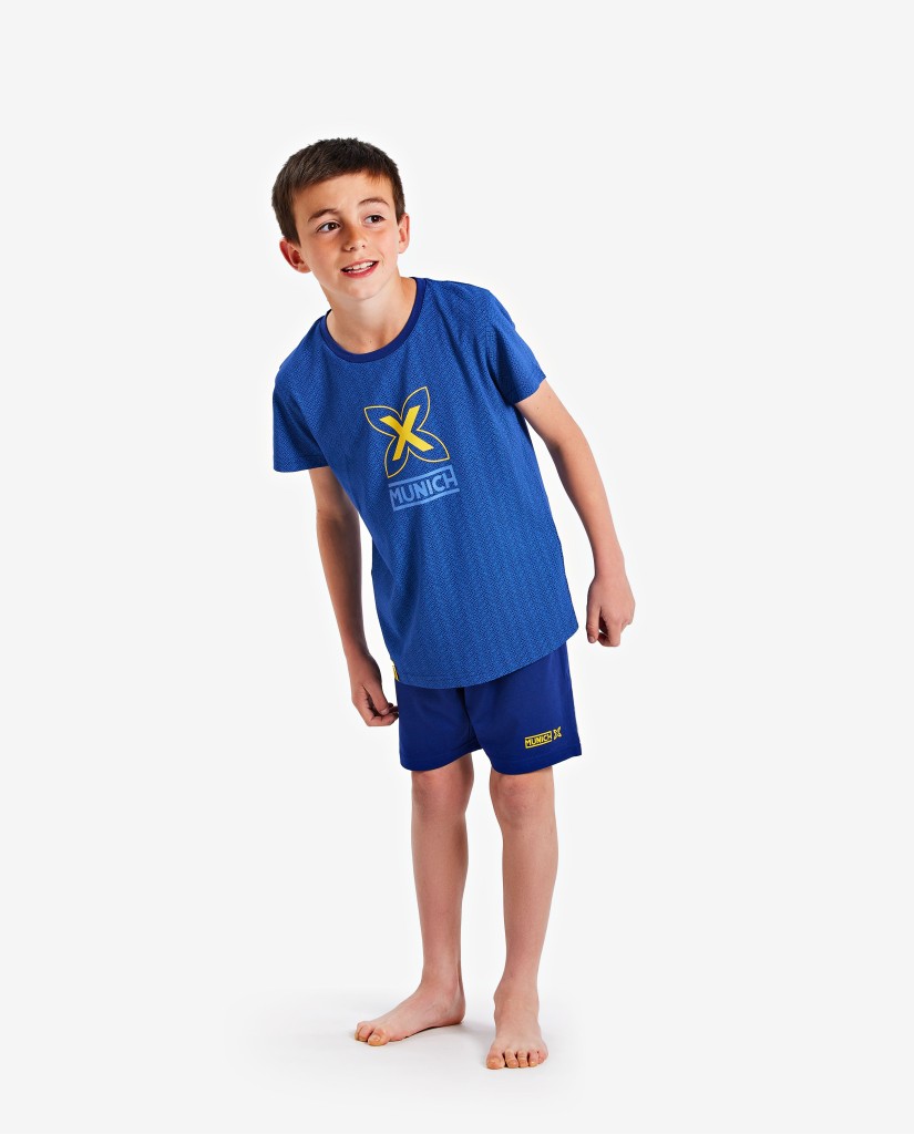 Pijama niño verano Munich azulón