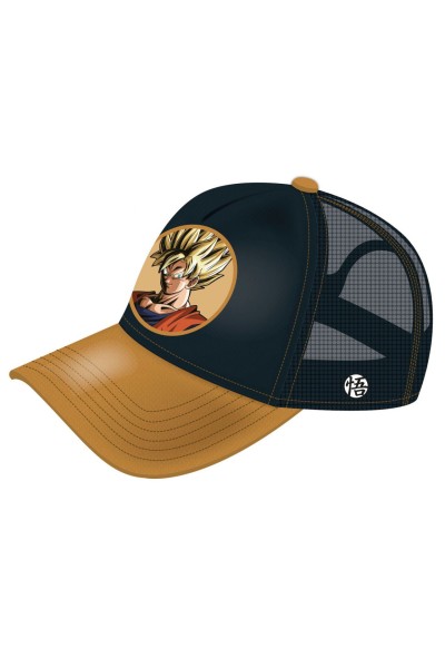 Gorra niño Dragon Ball negra y dorada