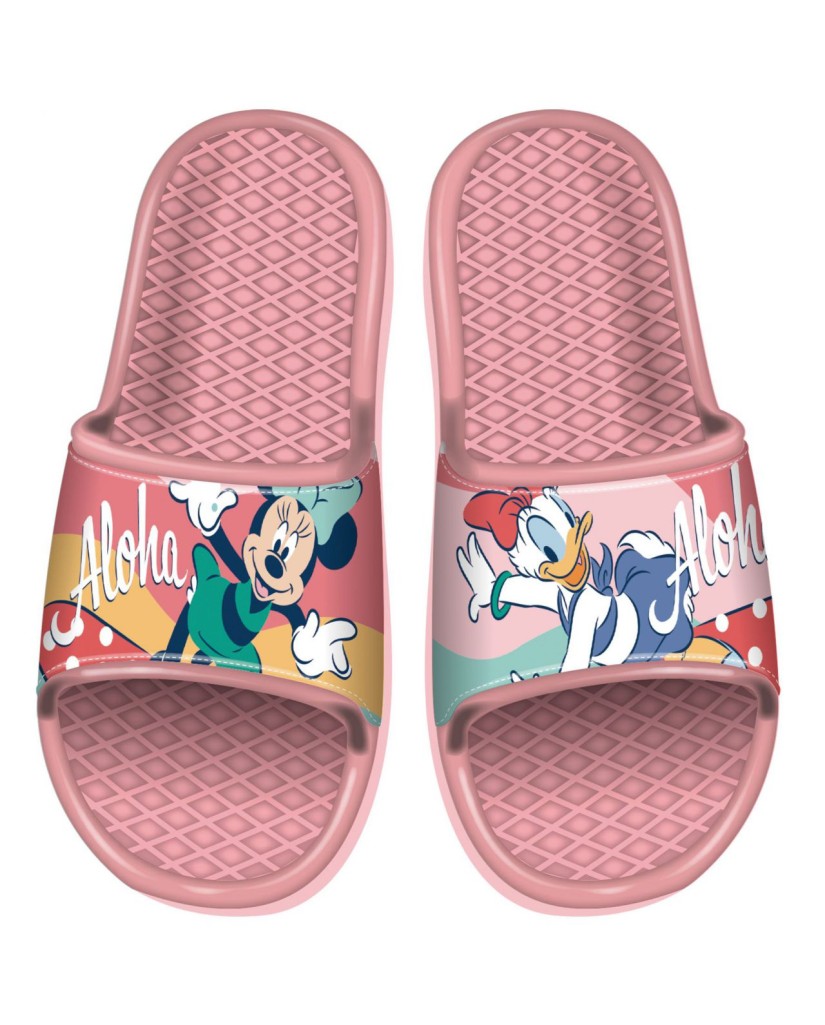 Chanclas de pala rosa Minnie y Daisy