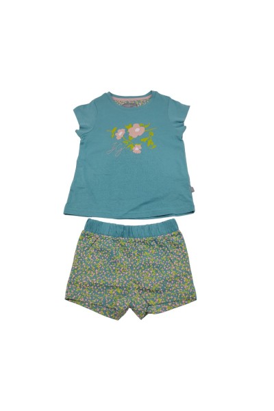 Pijama niña manga corta turquesa Javier Golmar