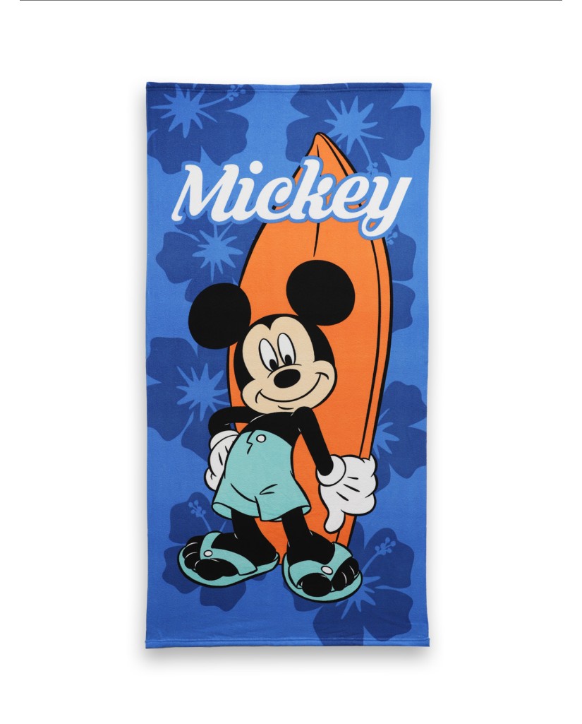 Toalla microfibra Mickey Mouse tabla surf