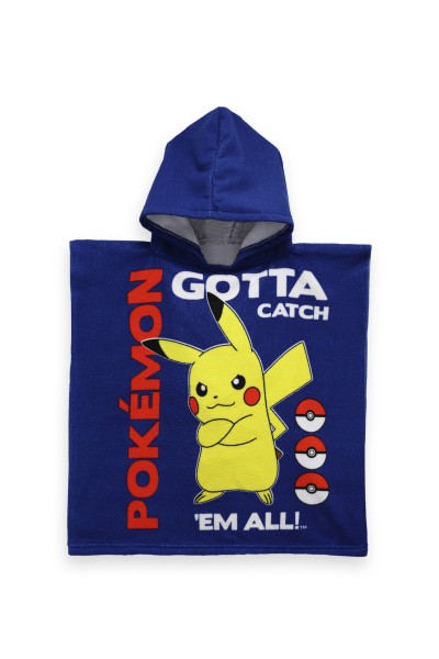 Poncho azul Pokémon 55x110cm