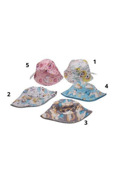 Gorro pescador niña unicornios