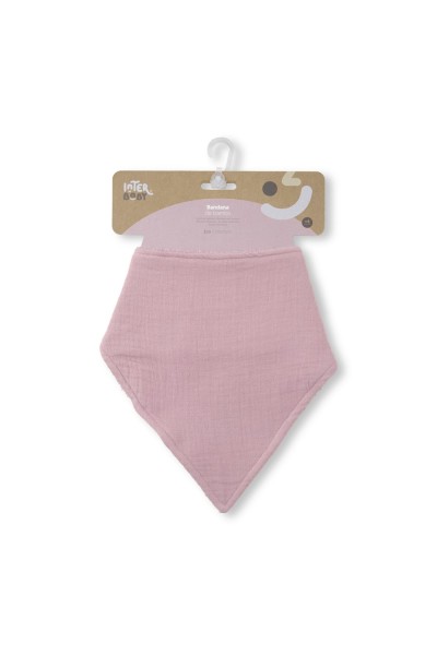 Babero bandana de bambú liso Interbaby