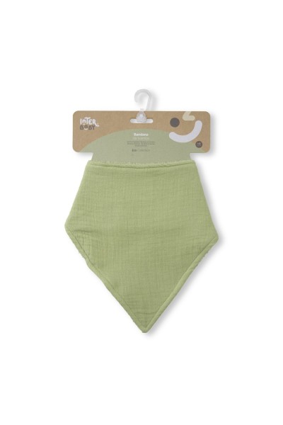 Babero bandana de bambú liso Interbaby