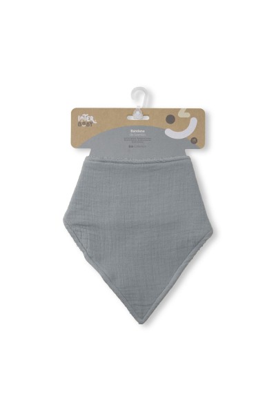 Babero bandana de bambú liso Interbaby