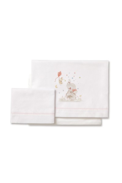 Tríptico minicuna algodón elefante Interbaby