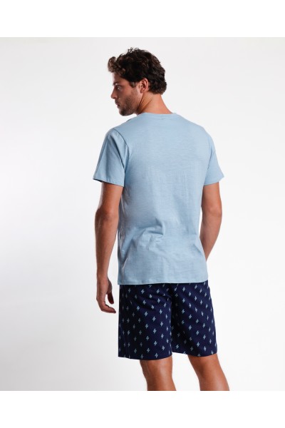 Pijama hombre verano "Hora de recargas baterías" Admas