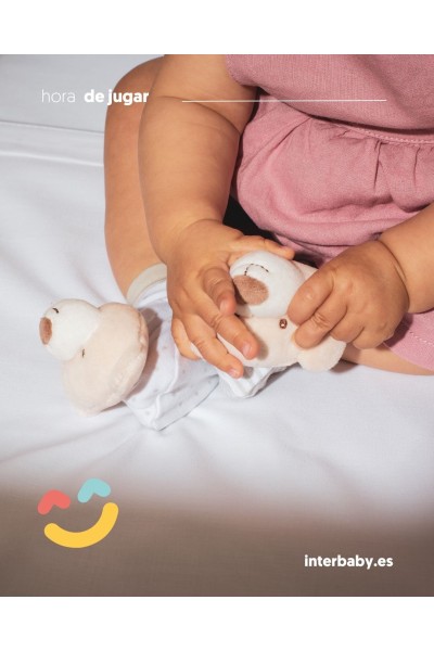 Set sonajeros para pies y muñecas osito Interbaby