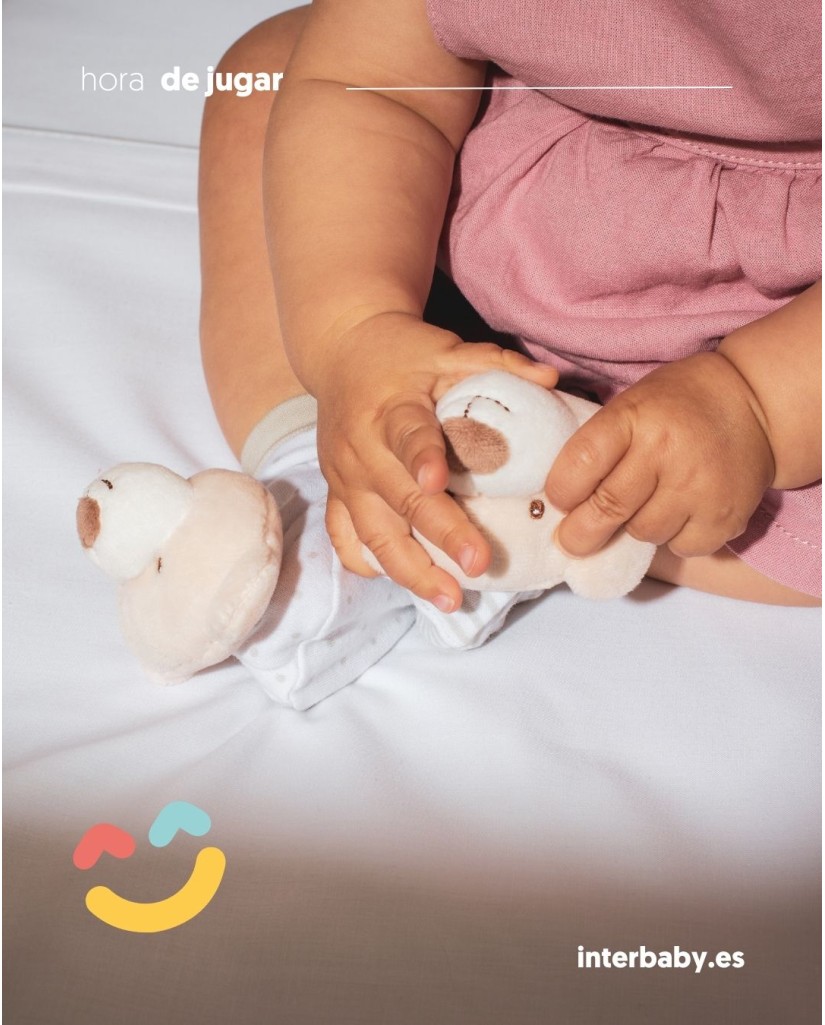 Set sonajeros para pies y muñecas osito Interbaby