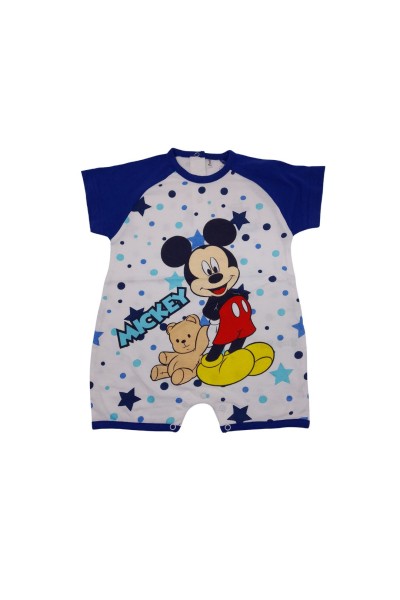 Pelele bebé manga corta estrellas Mickey y osito